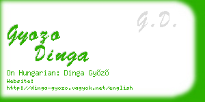 gyozo dinga business card